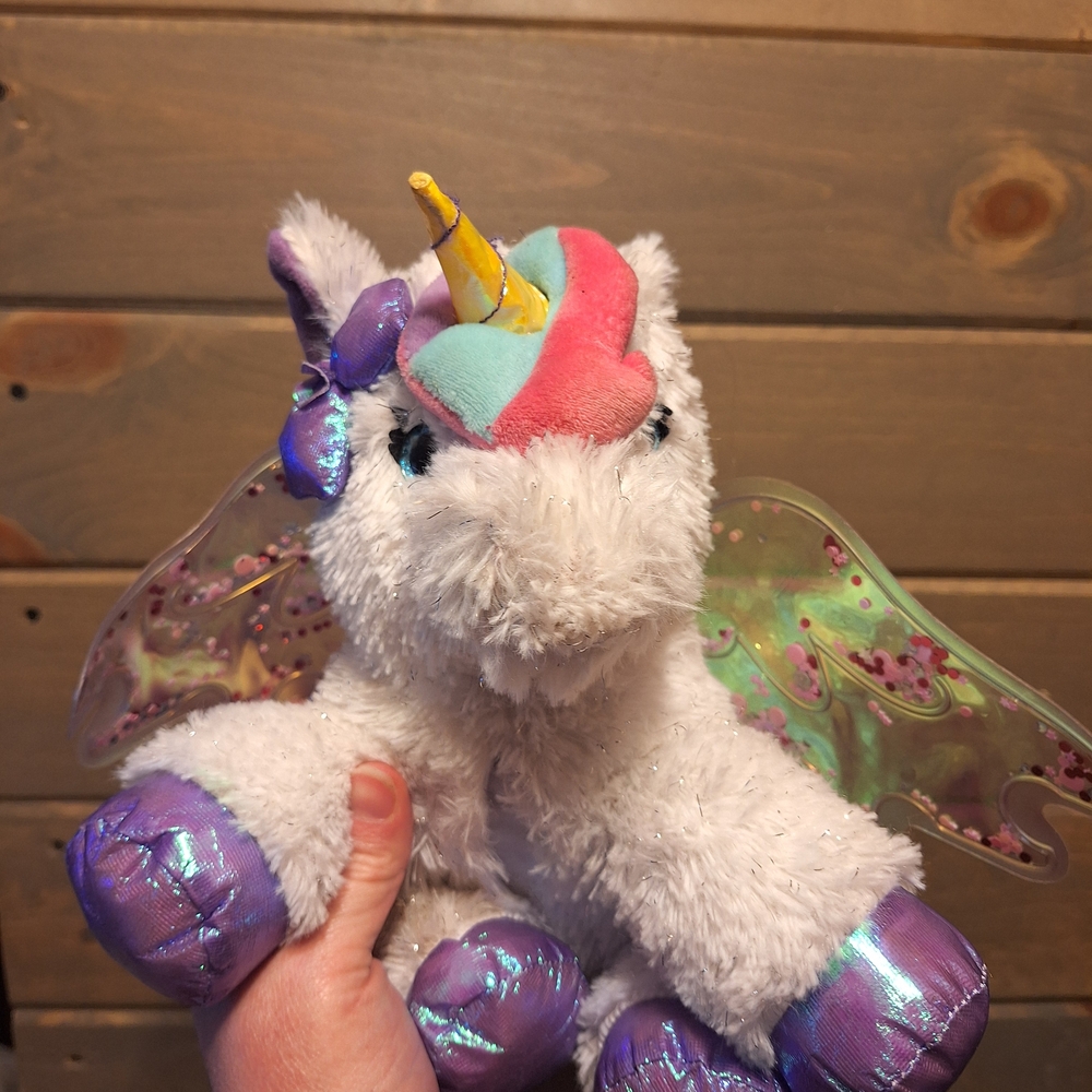 Barbie Unicorn Plush with Purple and Pink Highlights
